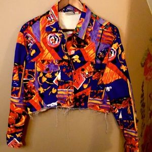 Vintage Ken Done denim jacket. Sz M.